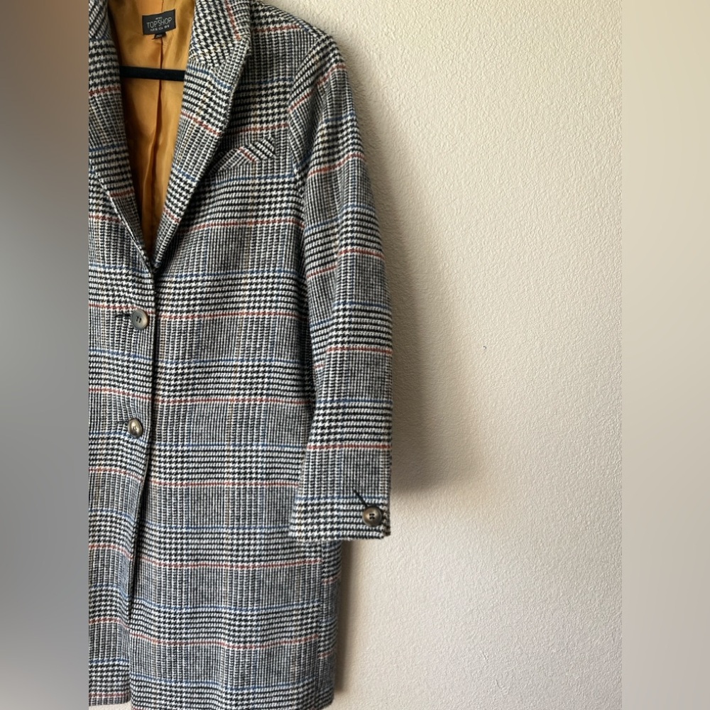 Top Shop Long Lined Patterned Jacket - image 2